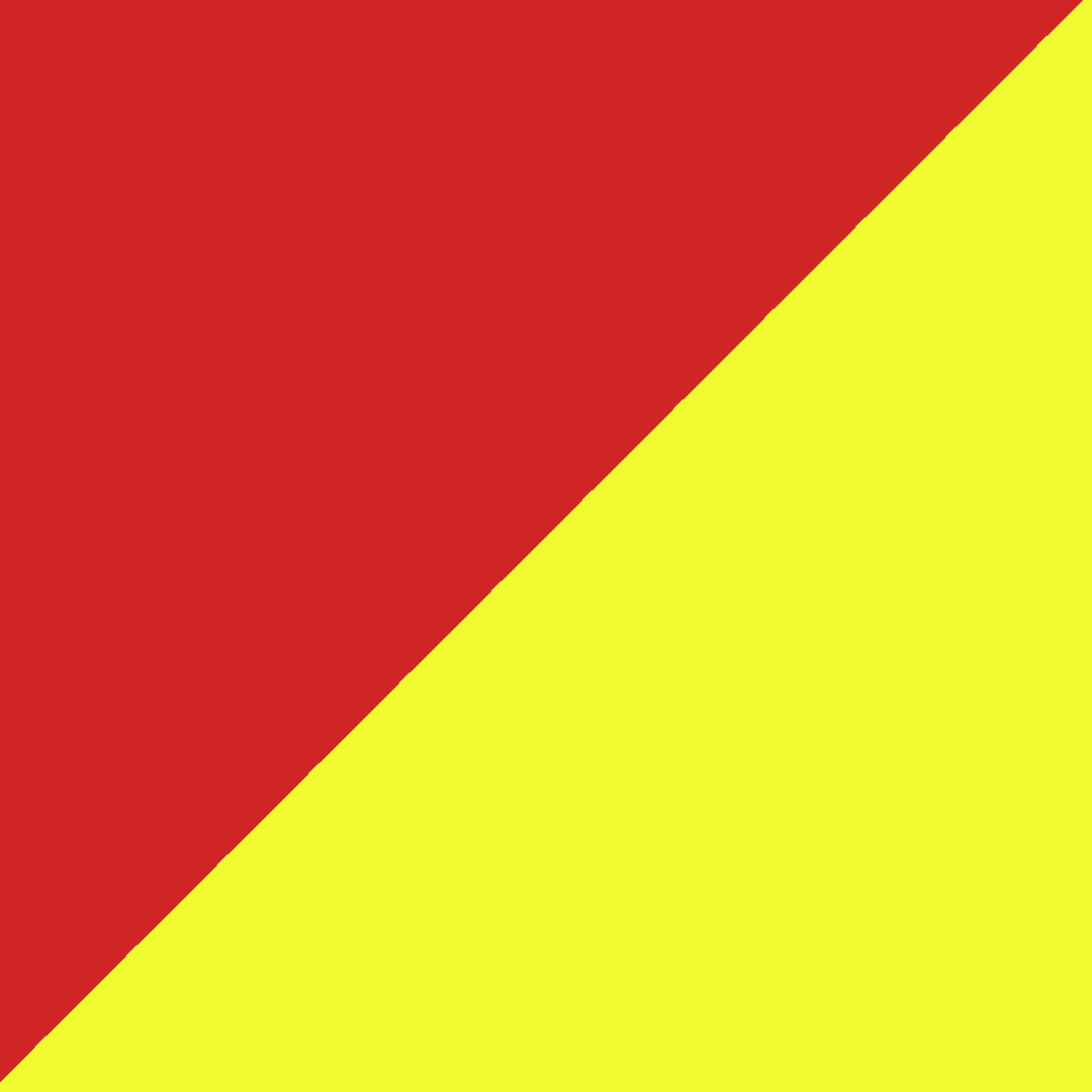 red yoke/hi-vis yellow